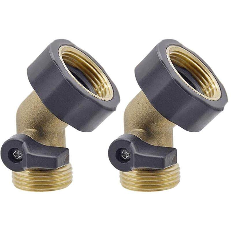 Van Ngắt Bằng Đồng Thau Vườn 3/4 Đầu Nối Vòi Vườn Cổ Ngỗng 2 Pcs Của Tôi giá rẻ