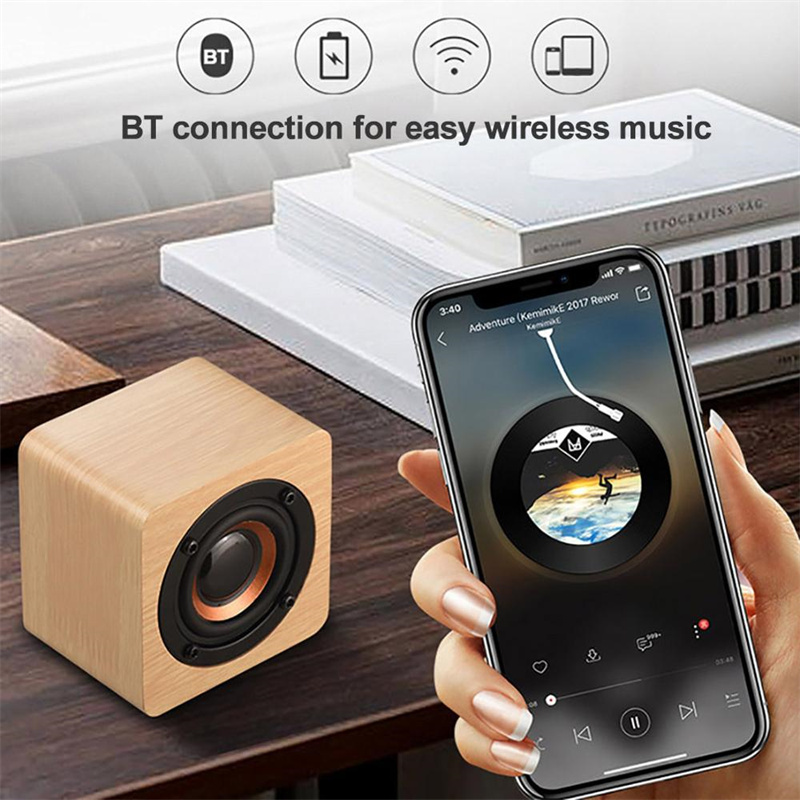 Loa Bluetooth Nhỏ Gọn Bằng Gỗ Loa Siêu Trầm Cho Điện Thoại Thông Minh Máy Tính Bảng Máy Tính Xách Tay Loa Bluetooth Không Dây Cho Điện Thoại Di Động