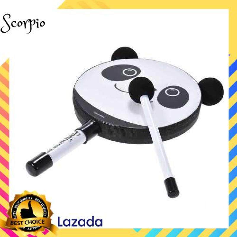 BEST SELLER 6in Panda Tambourine Percussion Musical Instrument Toy Gift with Mallet for Baby Kids Children Malaysia