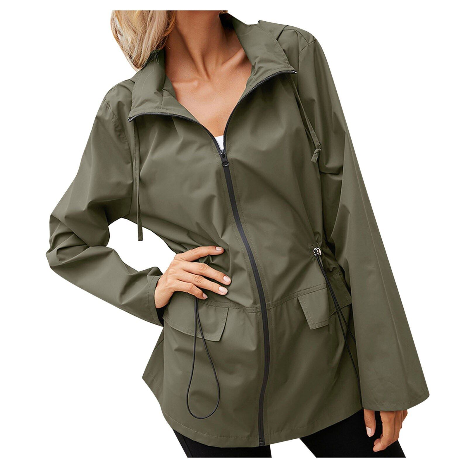 2021 Women's Lightweight Raincoat for Women Waterproof Jacket Hooded