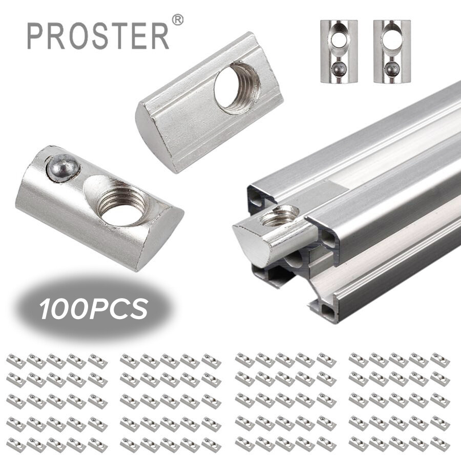 Machifit 10pcs M8 T-Track Sliding Nut T Slot Nut For Woodworking Tool