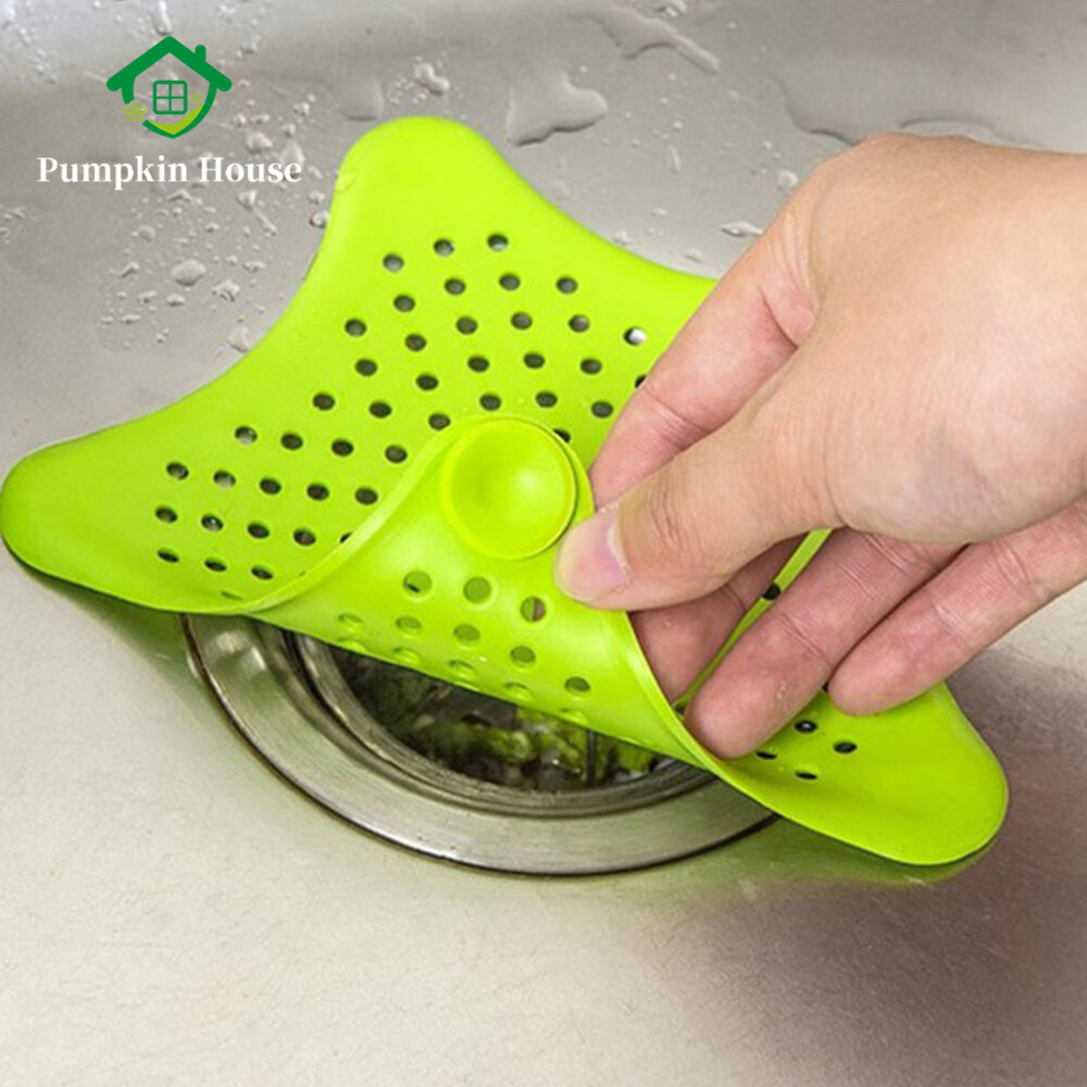 Creative Kitchen Sink Anti-Clogging Floor Drain Sewer Filter Flower-Shaped Silicone Floor Drain