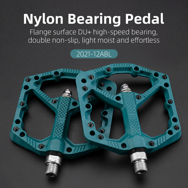 ROCKBROS Bicycle Pedals Non-slip Mtb Bmx Cycling Pedals Nylon Ultralight Waterproof Bike Platform Pedals Bicycle Accessories