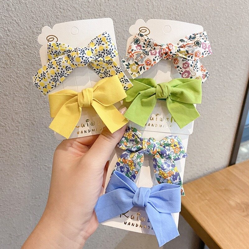 Bộ 2 mảnh kẹp tóc nơ dễ thương cho bé gái