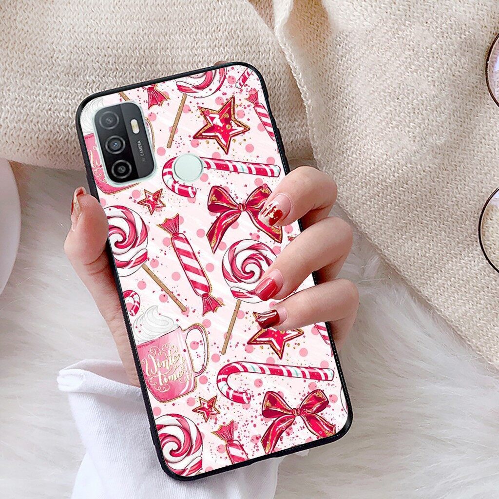 Ốp lưng oppo a32 viền dẻo tpu bst giáng sinh vui vẻ