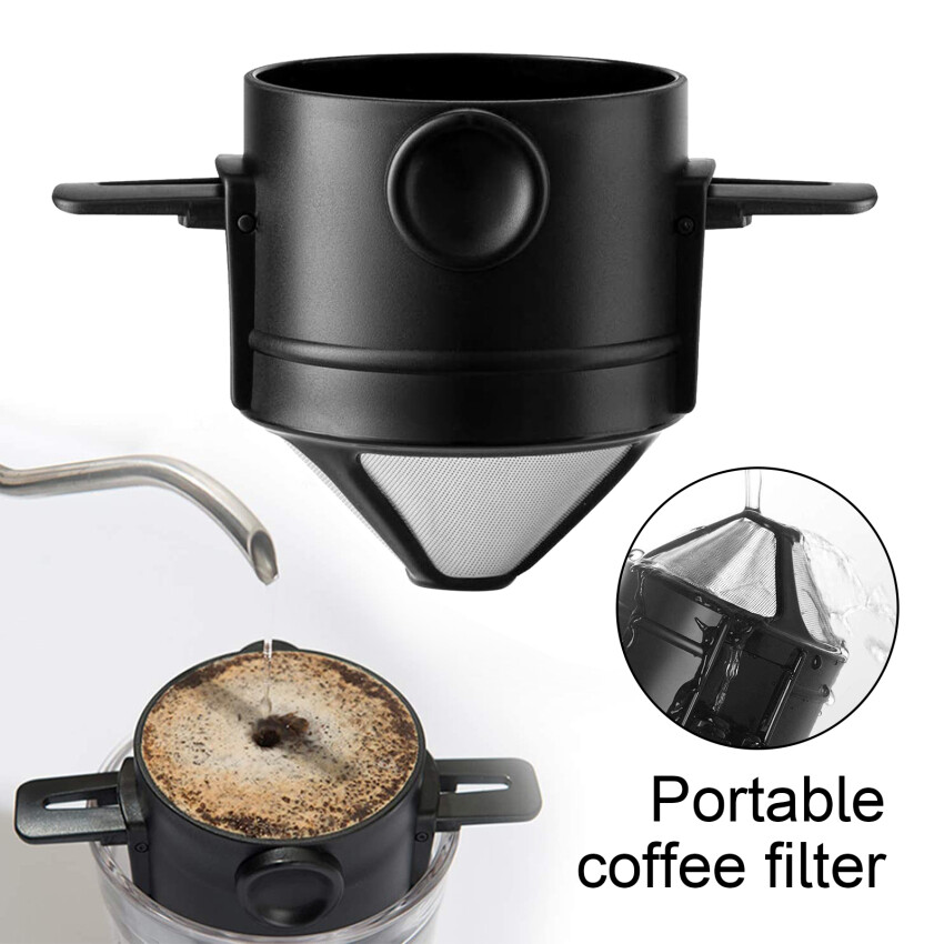 Bộ Lọc Cà Phê Bằng Inox, Giá Để Cốc Lọc Cà Phê Tái Sử Dụng, Bộ Lọc Cà Phê Vĩnh Viễn, Có Thể Dùng Để Lọc Cà Phê Và Trà