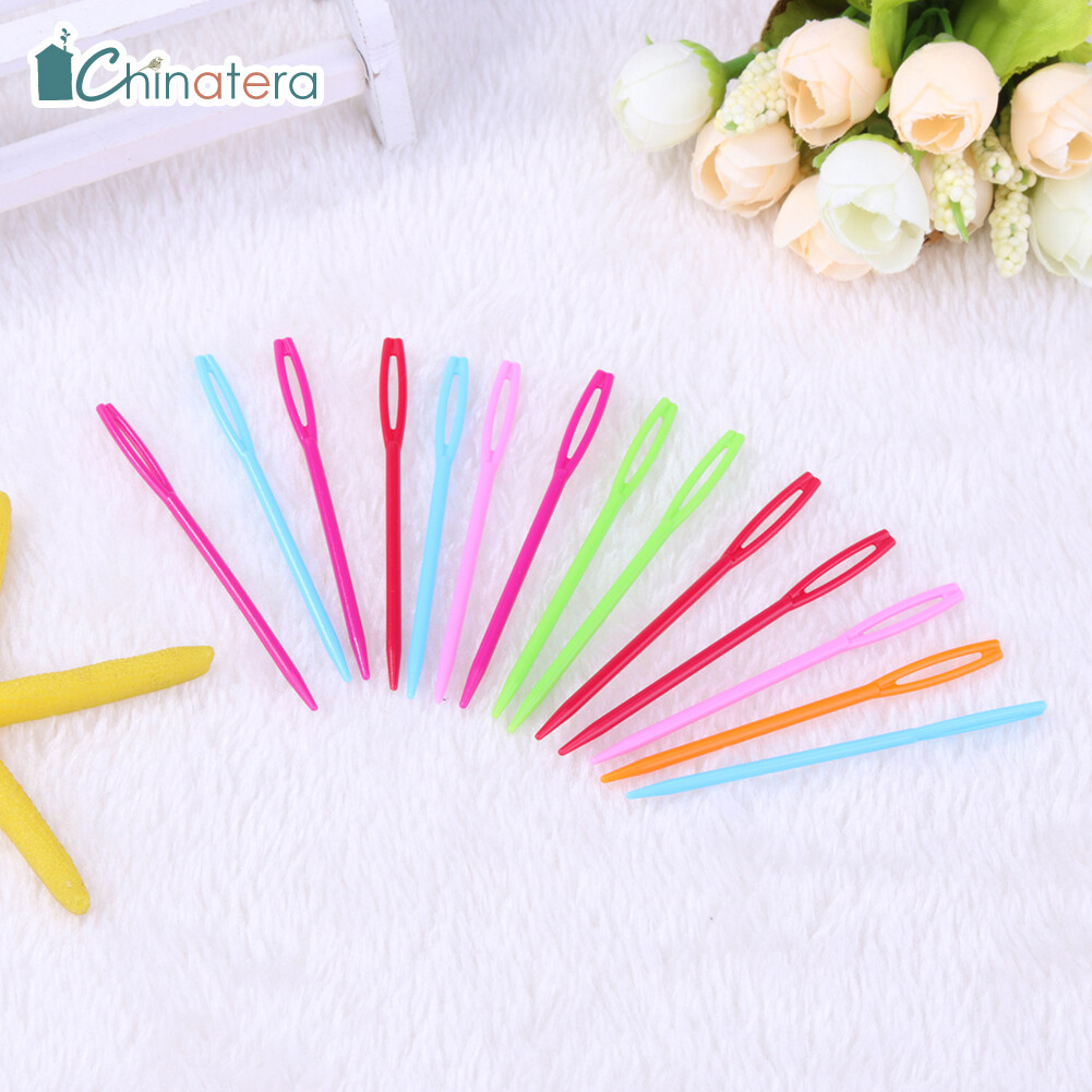 Bộ 100 nhựa kim may đan móc áo len dệt dụng cụ