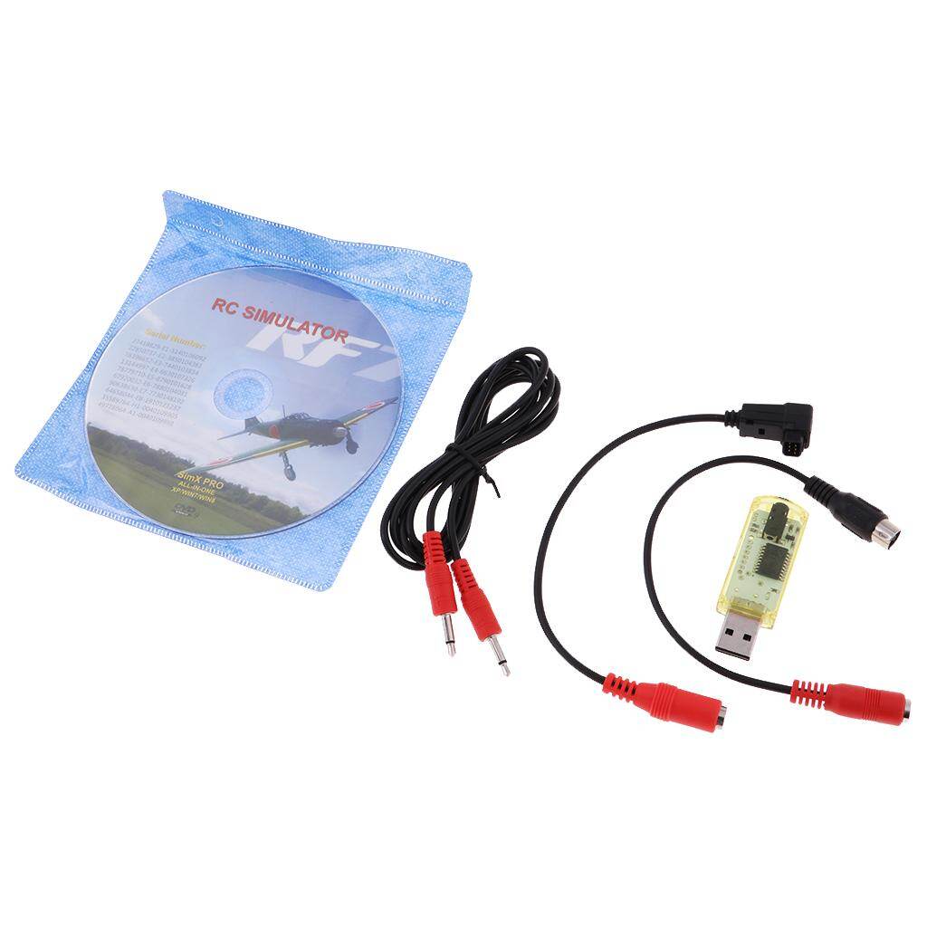 Simulatore Di Volo 22 In 1 USB Per Aerei RC, Chiavetta Dongle Con DVD, Compatibile Con RealFlight G5/G4 E Phoenix 5.0, Per Radio Futaba E Flysky