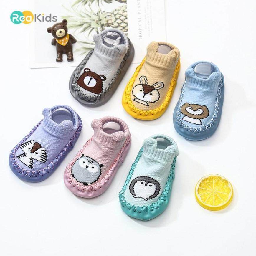 Reakids 6-34 Tháng Bé Trai Sơ Sinh Giày Bé Gái Giày Trẻ Sơ Sinh Giày Giản Dị Trẻ Mới Biết Đi Huấn Luyện Viên Giày Xỏ Ngón giá rẻ