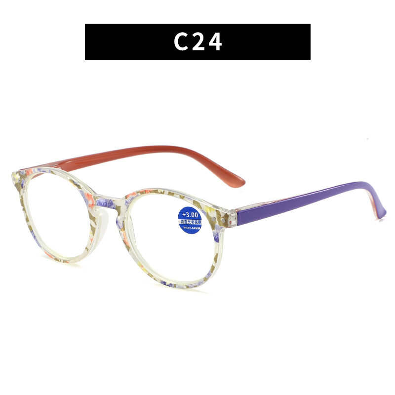 JN IMPRESSION New PC Anti-Blue Light Reading Glasses Fashion Full Frame Reading Glasses Comfortable Elderly Glasses Women's Reading Glasses
