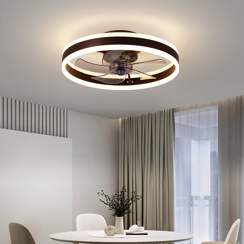 XIAOMIMIJIA Fan Light Ceiling Fan Light Ceiling Light Ceiling Fan Restaurant LED Frequency Conversion Belt Light Invisible