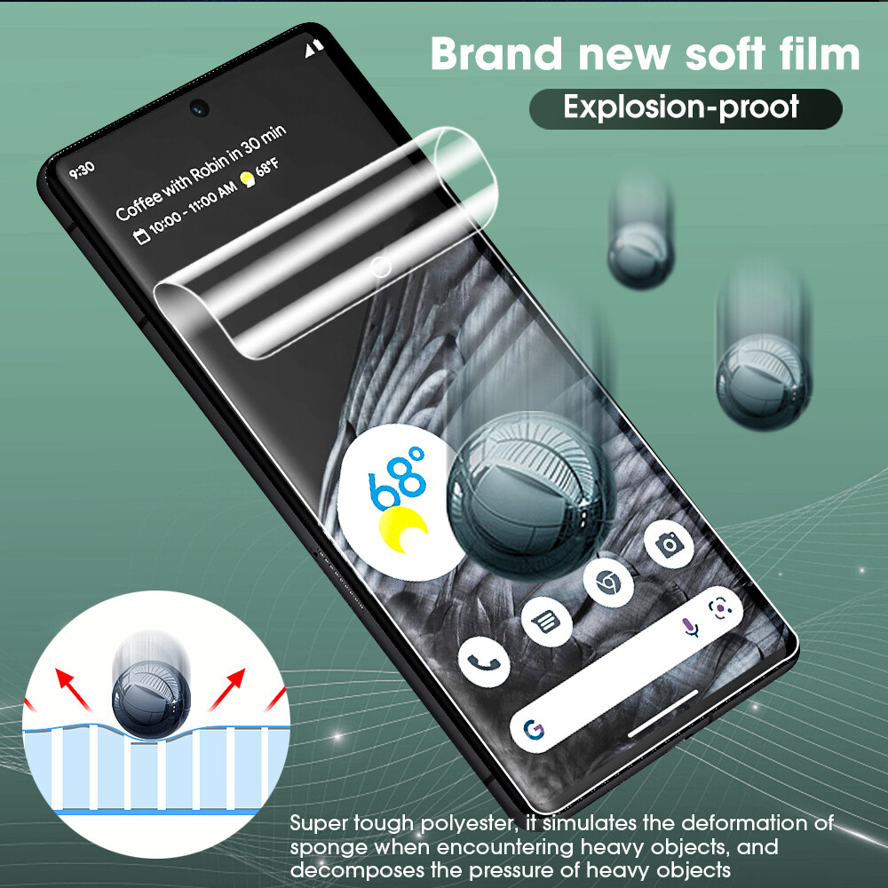 HD Hydrogel Film For Google Pixel 7A Screen Protector Camera Protection Google Pixel 7A Soft Glass