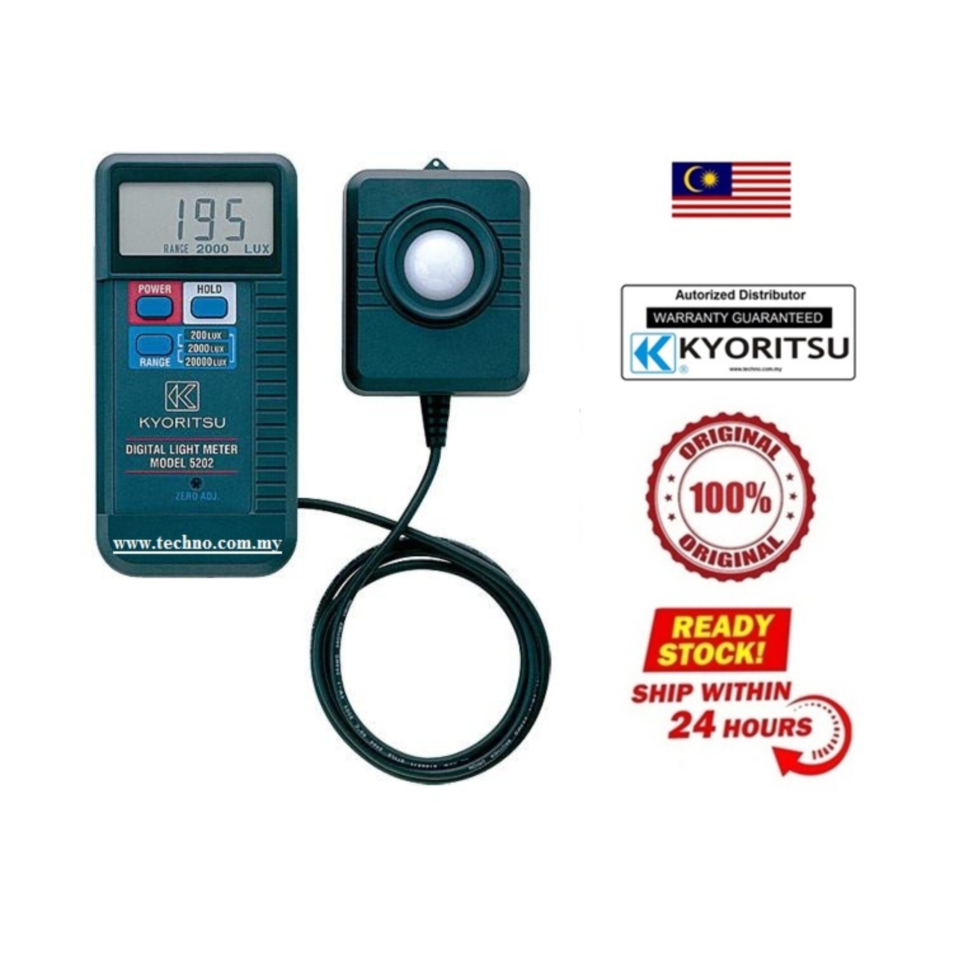 Kyoritsu 5202 Digital Light Meter / Lux Meter Lazada