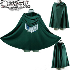 Áo Choàng Trùm Đầu Anime Attack On Titan Cho Nam Nữ, Áo Choàng Trang Phục Cosplay Màu Xanh Lá Phong Trào Hướng Đạo