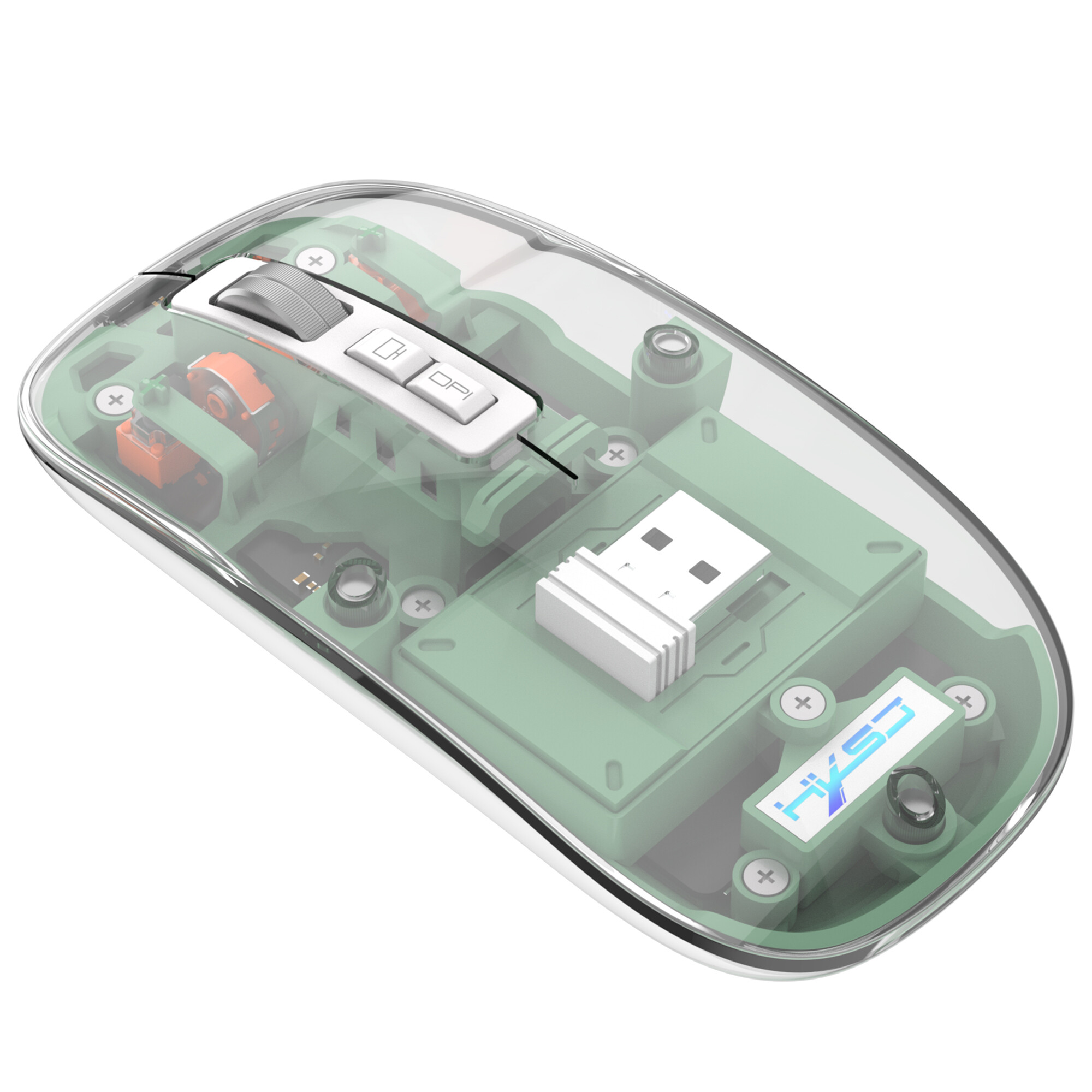 Chuột chơi game 2.4G Bluetooi-Tương Thích chuột không dây Với đèn RGB Có Thể Sạc Lại Trong Suốt chuột cho PC Gamer Máy Tính Xách Tay phụ kiện máy tính xách tay