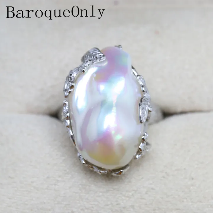 genuine pearl ring