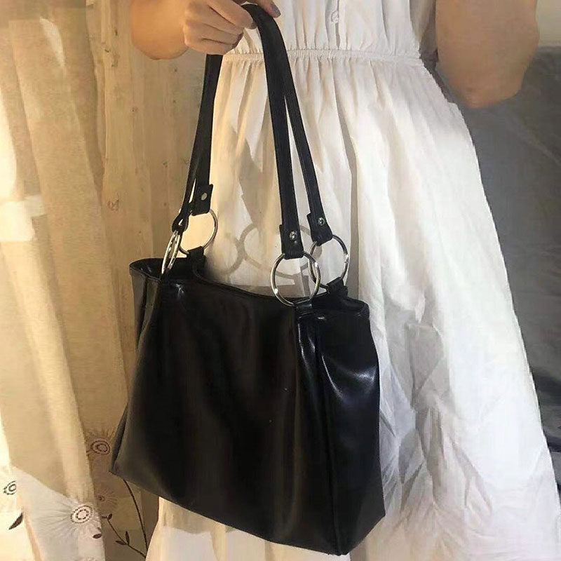 ELACCENT Large-capacity shoulder tote bag simple and versatile daily handbag