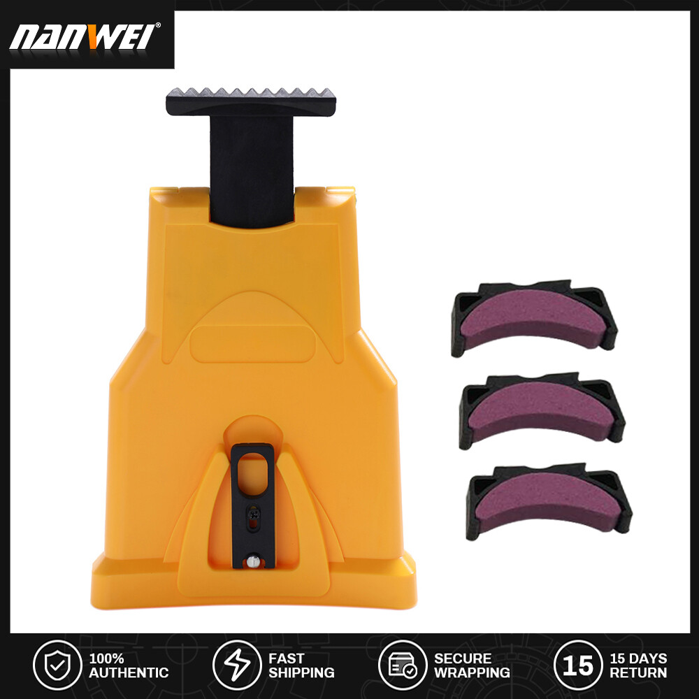 NANWEI Chainsaw Sharpener Portable Chain Saw Sharpener Work Fast-Sharpening Stone Grinder Tools Yellow
