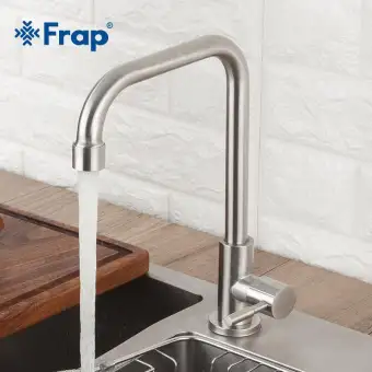 Frap Kitchen Faucet 360 Degree Rotation 304 Stainless Steel