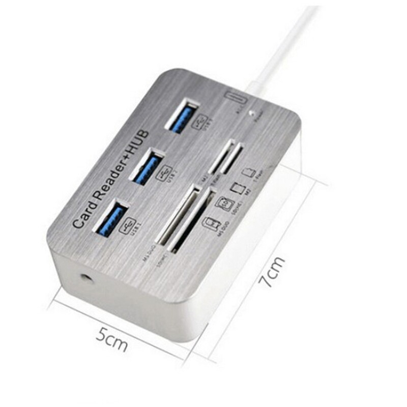 USB HUB 3.0 USB Splitter 3 Ports Extensor Multi USB Extension Multiple 3 0 Hub SD Card Reader USB3.0 Expander for PC