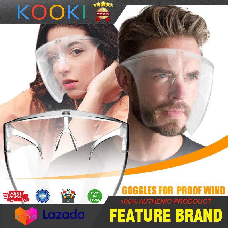 Stock】Clear Face Shield อะคริลิค Full กะบังหน้าสำหรับป้องกันหน้าโล่ตา