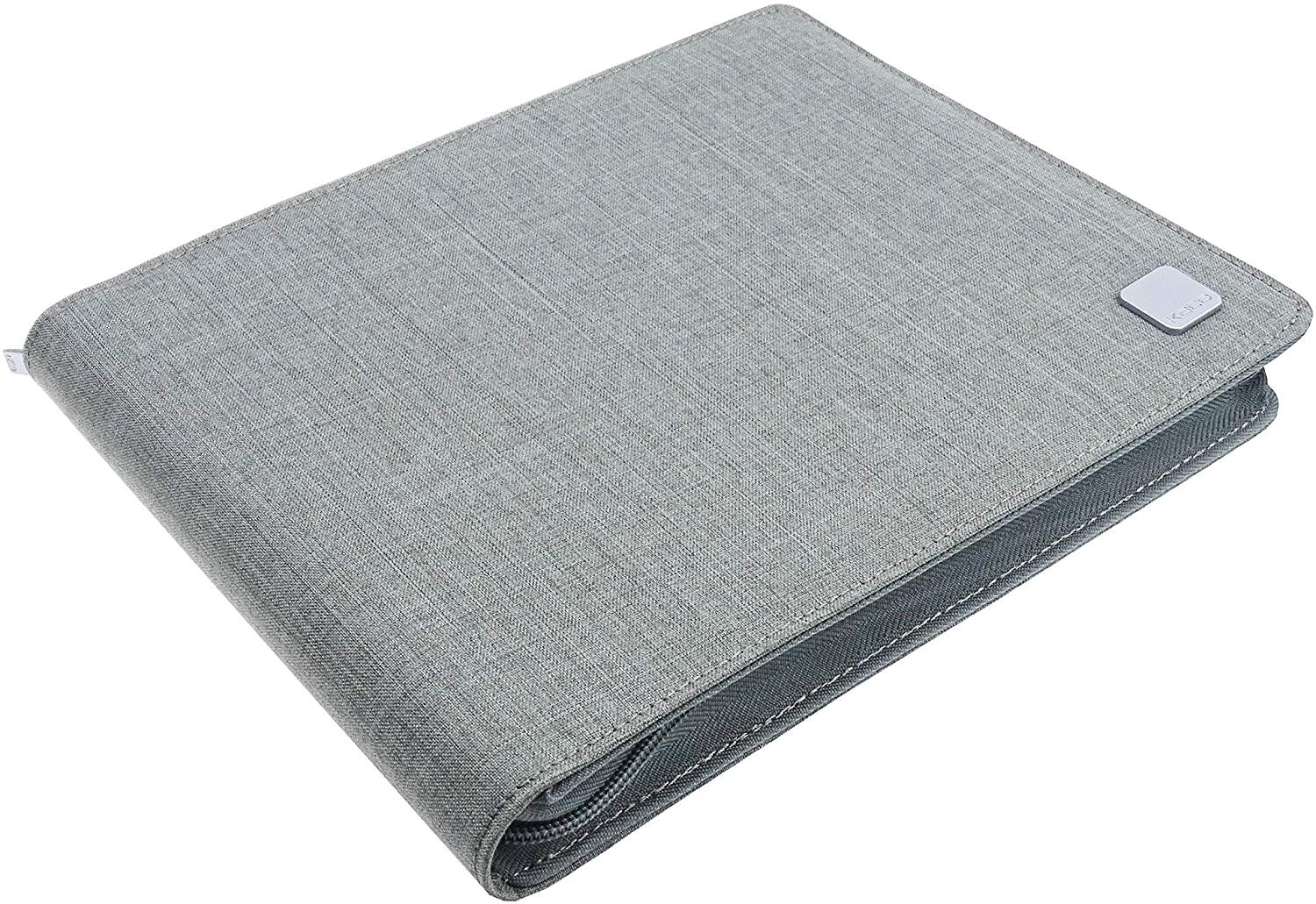 20 Slots Fountain Pen Case Gray, Waterproof Canvas Pen Holder Display ...