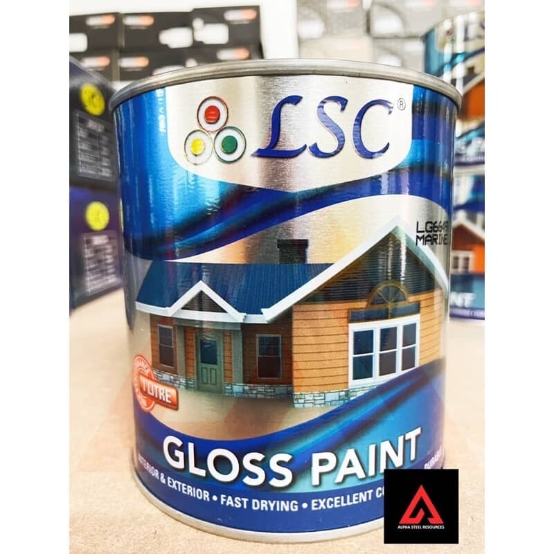 1 Liter LSC HIGH GLOSS PAINT FAST DRYING WOOD AND METAL PAINT Lazada
