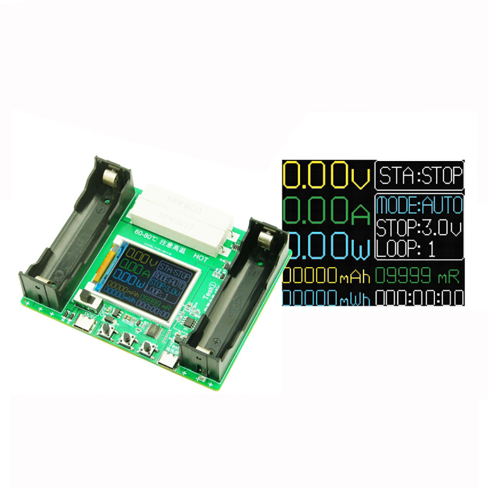 18650 Lithium Battery Capacity Tester Module High Precision XH-M239 LCD Digital Display True Capacity Module MaH/mwH Measurement