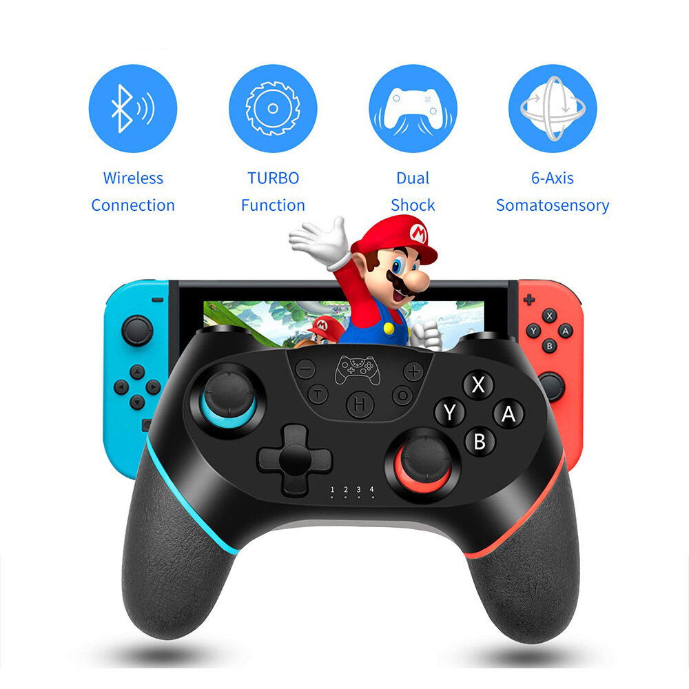 Bộ Điều Khiển Pro Cho Nintendo Switch/Switch Lite/Switch OLED Tay Cầm Rung Bluetooth Joycon Pro Kết Nối PC Máy Tính Xách Tay Trò Chơi Phát Trực Tuyến Điện Thoại NS Switch Pro Tay Cầm Điều Khiển Từ Xa Không Dây Với Điều Khiển Turbo/Chuyển Động