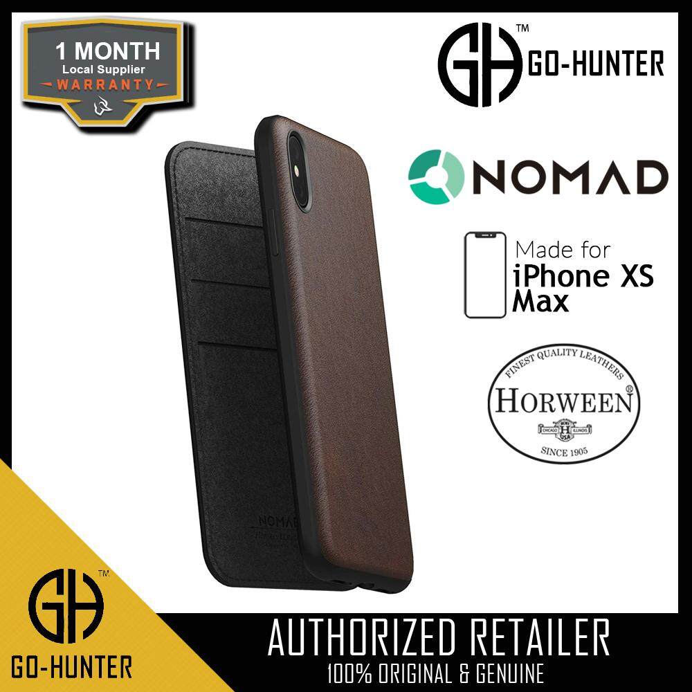 Nomad Leather Folio Case for iPhone Xs Max Dirt Resistant