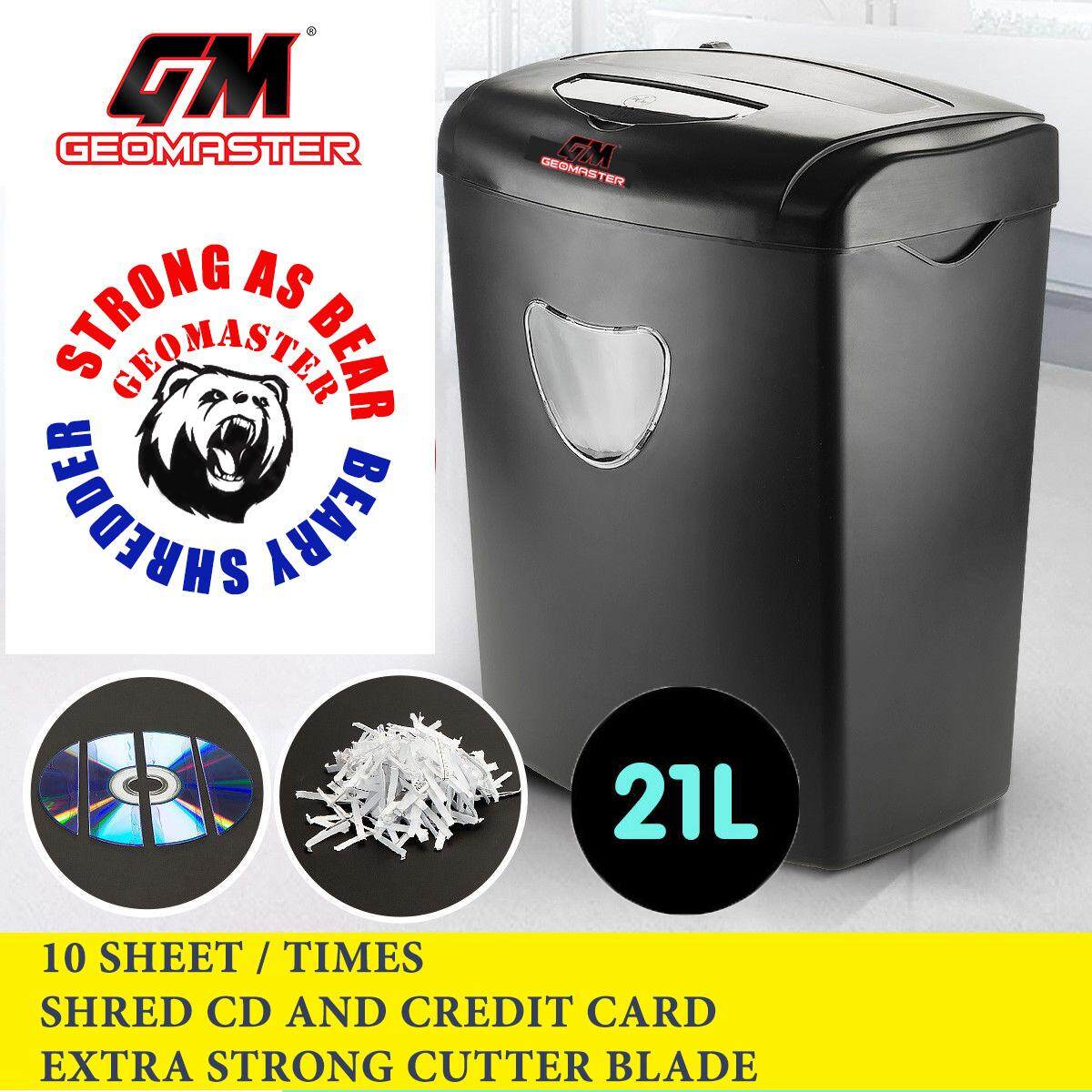 Geomaster HEavy Duty Paper Shredder Machine Paper Shredder Shred CD