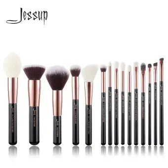 Jessup Makeup Brushes Labeled Makeup Brush Set Premium Synthetic