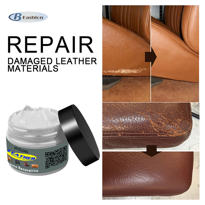B-F Leather Color Repair Paste Leather Polishing Coloring Agent Stain Wax Cream for Leather Car Seat Shoes Sofa