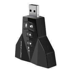 7.1 Card âm thanh USB âm thanh Bộ chuyển đổi bên ngoài USB đến 3.5mm Tai nghe micro Bộ chuyển đổi bên ngoài Thẻ âm thanh máy tính
