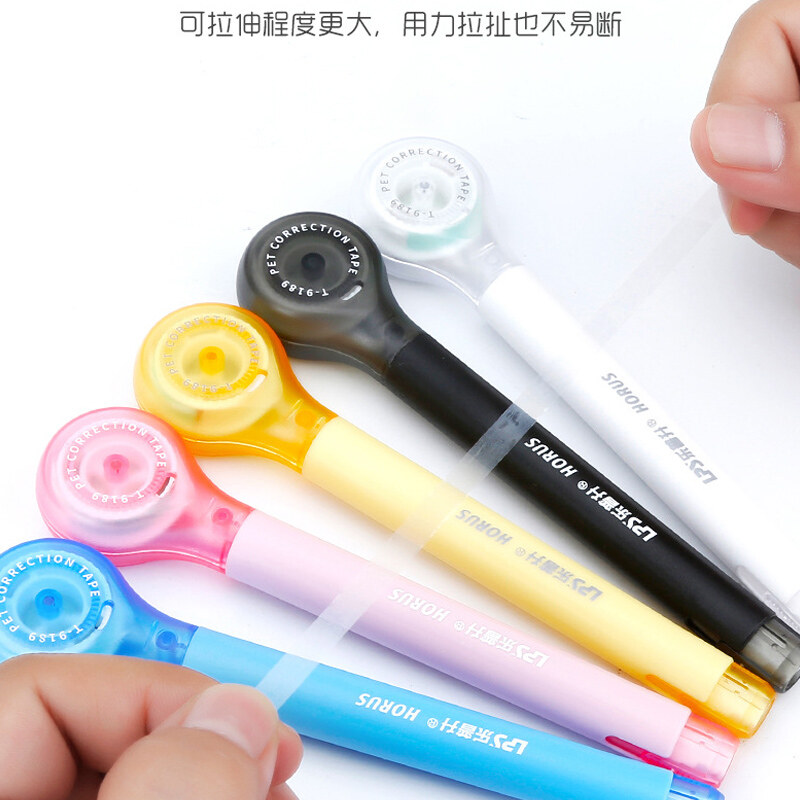 Large Capacity Pen Shape Correction Tape 5mm x 60m Creative Colorful White Corrector