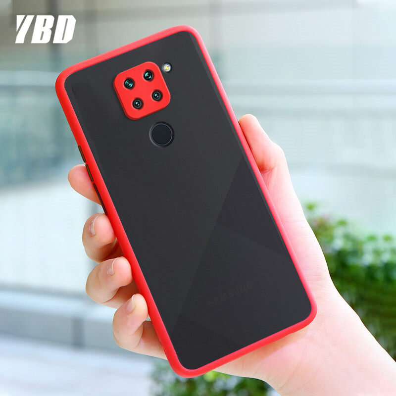 YBD Precision camera protection case For Xiaomi Redmi Note 9 Casing multiple colour Matte Hard PC Back Cover Shockproof Phone Case