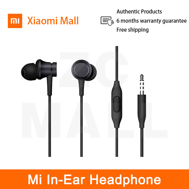 Original Xiaomi Mi In-Ear Headphone Piston Fresh Version colorful Basic Noise-Canceling Mi Note 10 pro 3.5mm Jack Earphone Headset Wire Control With Mic for Mi CC9 9T Redmi Note 8 9 10 pro 9s Note7 8A 8T ZC Mall Singapore
