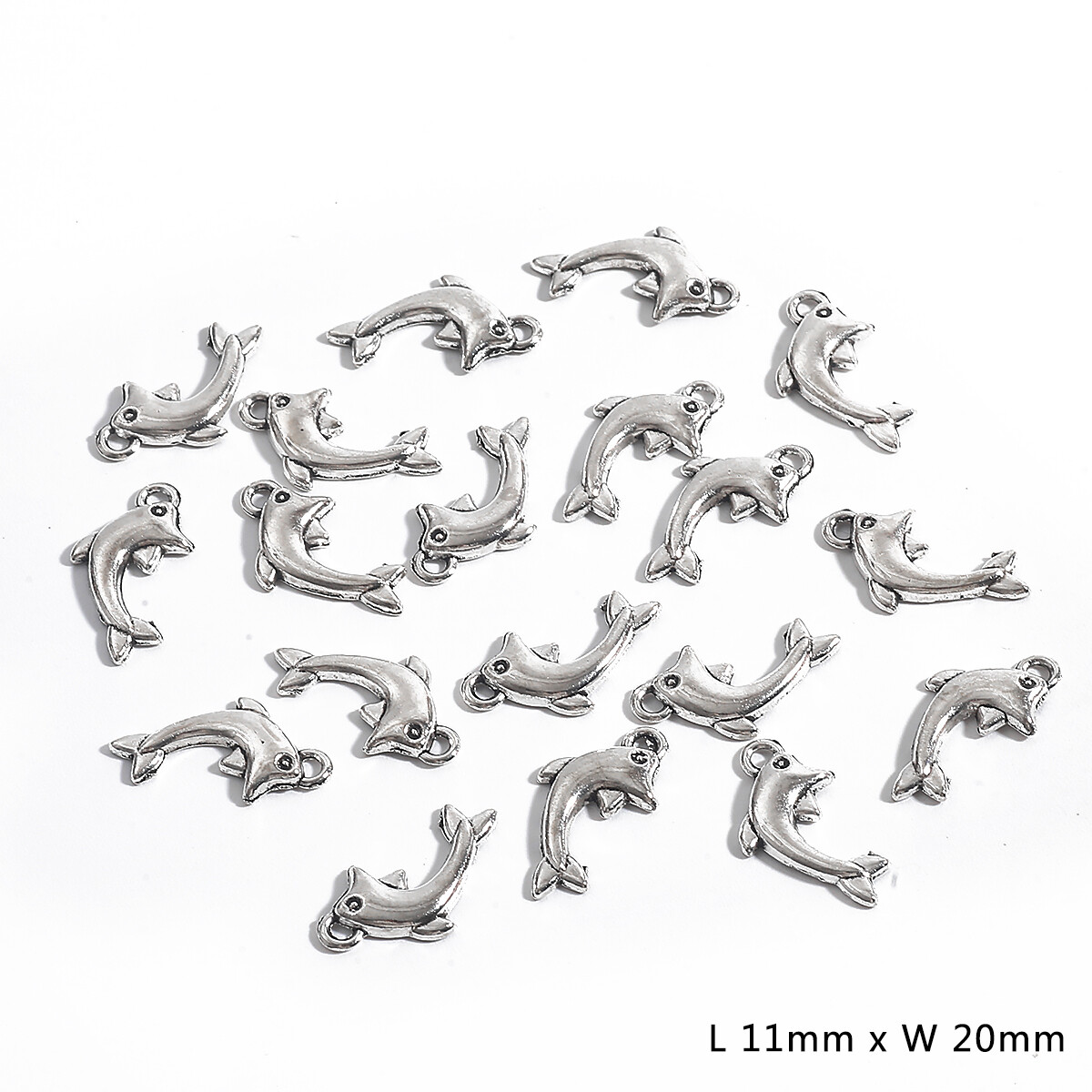 10-30Pcs Antique Silver Alloy Elephant Pendants Dolphin Butterfly Charms For Diy Couple Necklace Bracelet Jewelry Findings
