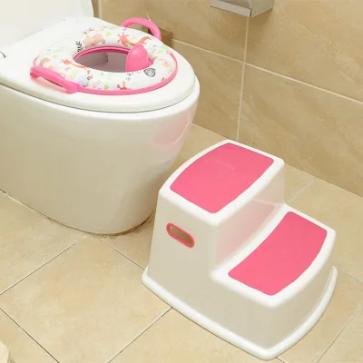 Thicken Kids 2-step Stool Anti-slip Toddler Stool for Toilet Potty Bathroom Kitchen Dropshipping