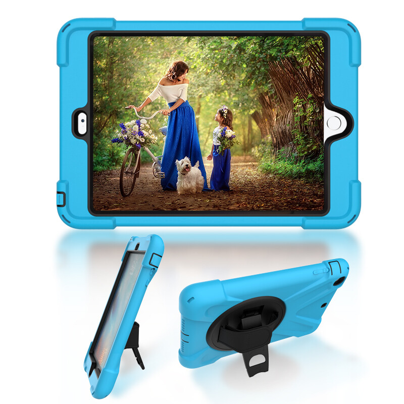 Shockproof case for iPad Mini 1 2 3 rotary stand holder Mini3 Mini2 anti-knock silicone cover