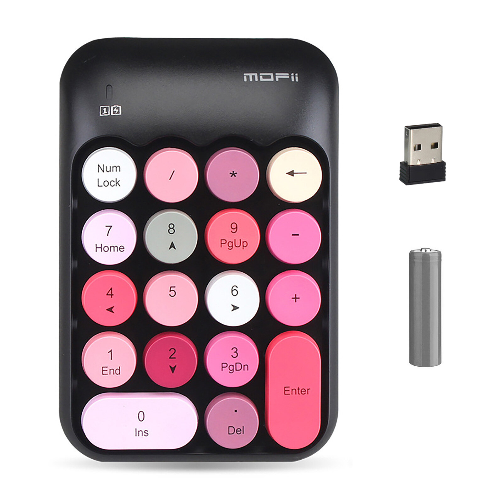 MOFII Bàn Phím Mini X910 Bàn Phím Số Không Dây USB 18 Phím 2.4G Cho Nhân Viên Tài Chính Bàn Phím Số Thời Trang Đa Chức Năng Chống Bắn