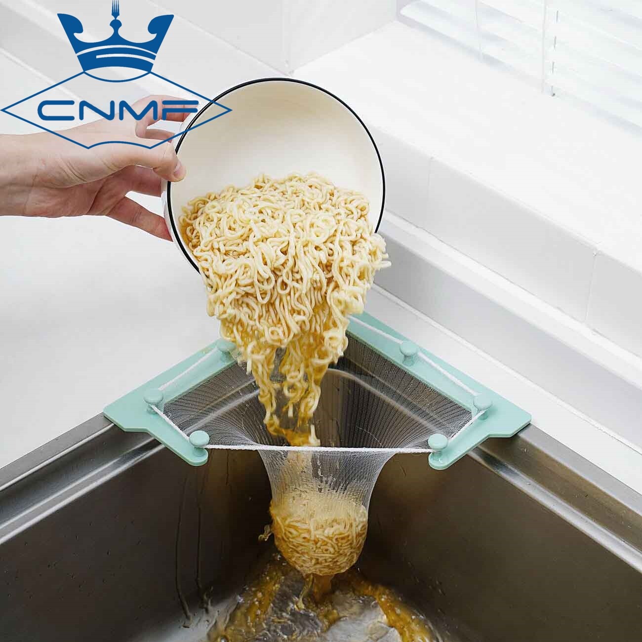 CNMF PP Durable Draining Hanging Storage Filter Sink Kitchen Utensils