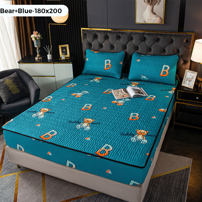 Cotton thickened mattress protector bed sheet non-slip fixed bed cover all-inclusive dust cover