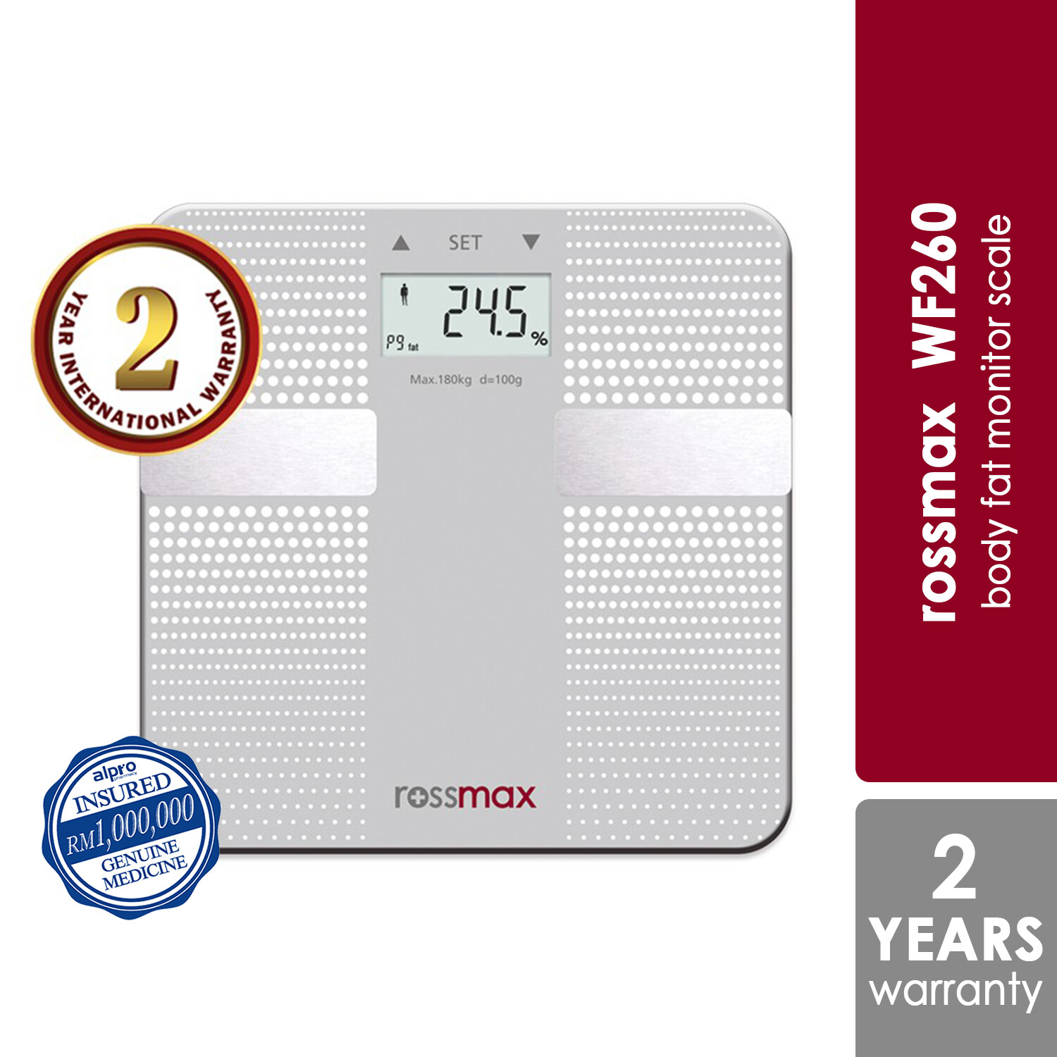 rossmax body fat monitor wf260