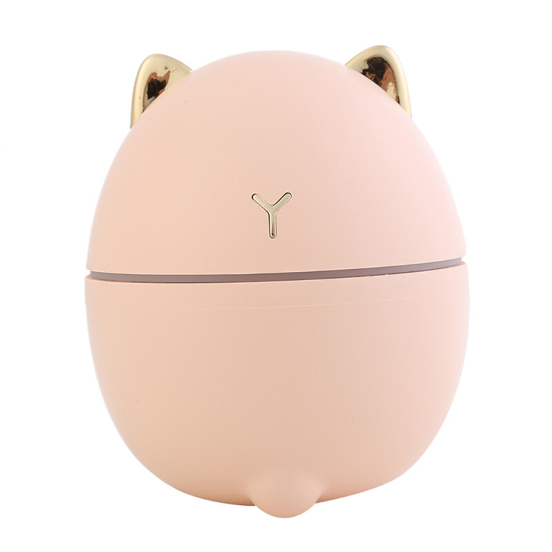 200ML Cute Cat Humidifier USB Essential Aroma Oil Diffuser Colorful Night Light Desktop Supply Singapore