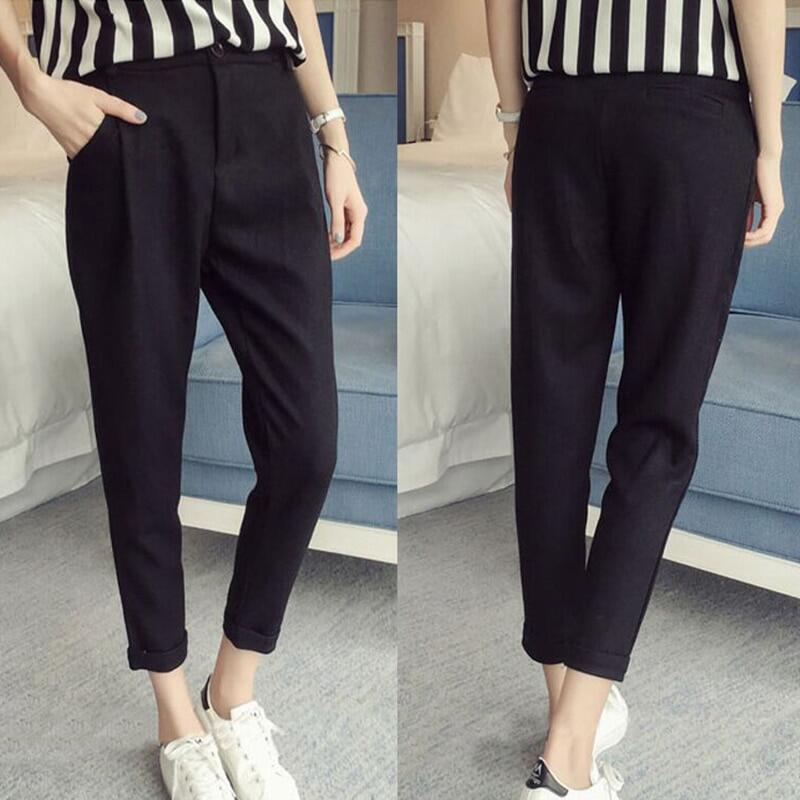 black pencil pants
