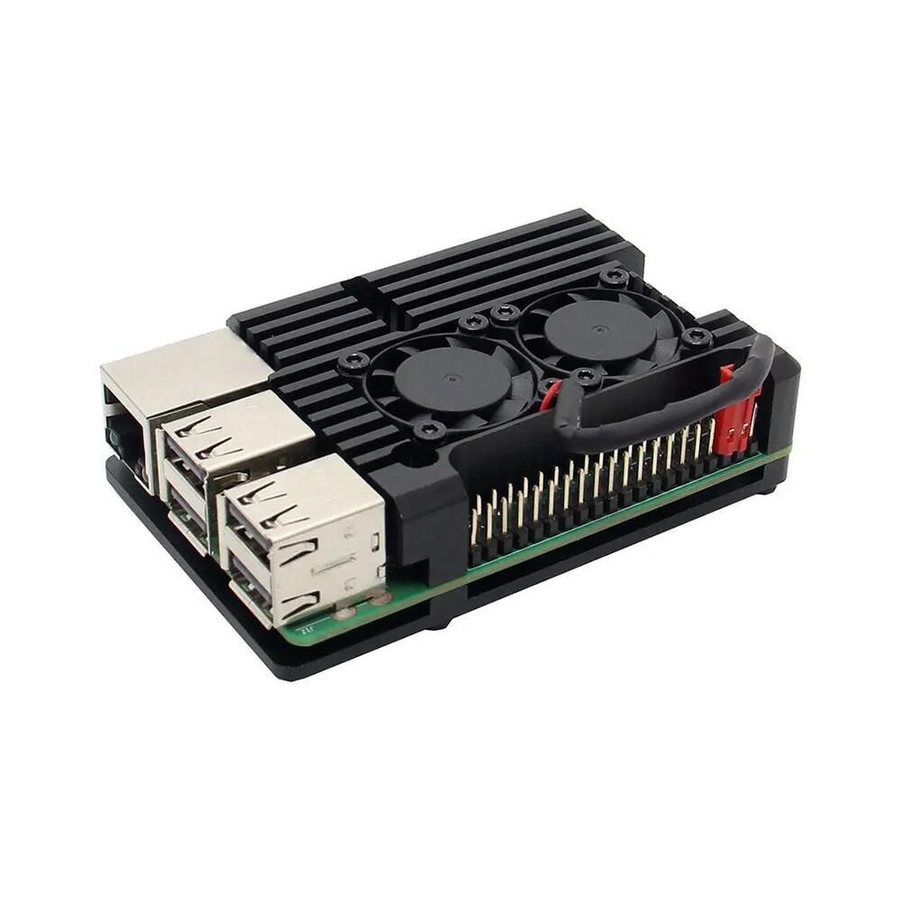 Raspberry Pi 3 Aluminum Metal Case For Raspberry Pi 3 Model B 3B Plus Aluminum Case Box With Dual Fan Heat Sink Raspberry Pi 3