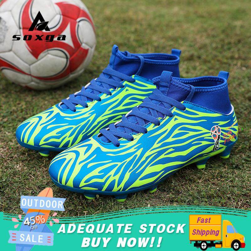 Soxga Outdoor Men Boys Soccer Shoes Football Boots High Ankle Kids Cleats Training Sport Sneakers {free Shipping} By Soxga