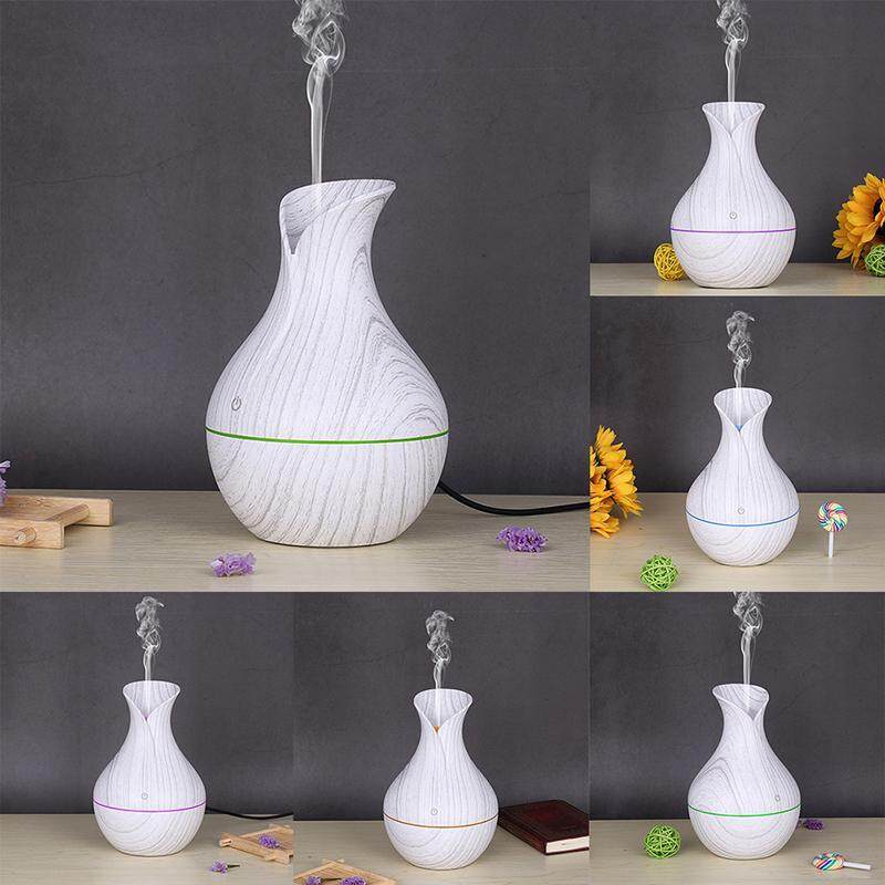 Q&R Seven color night lamp USB portable mini humidifier wood fragrance machine Singapore
