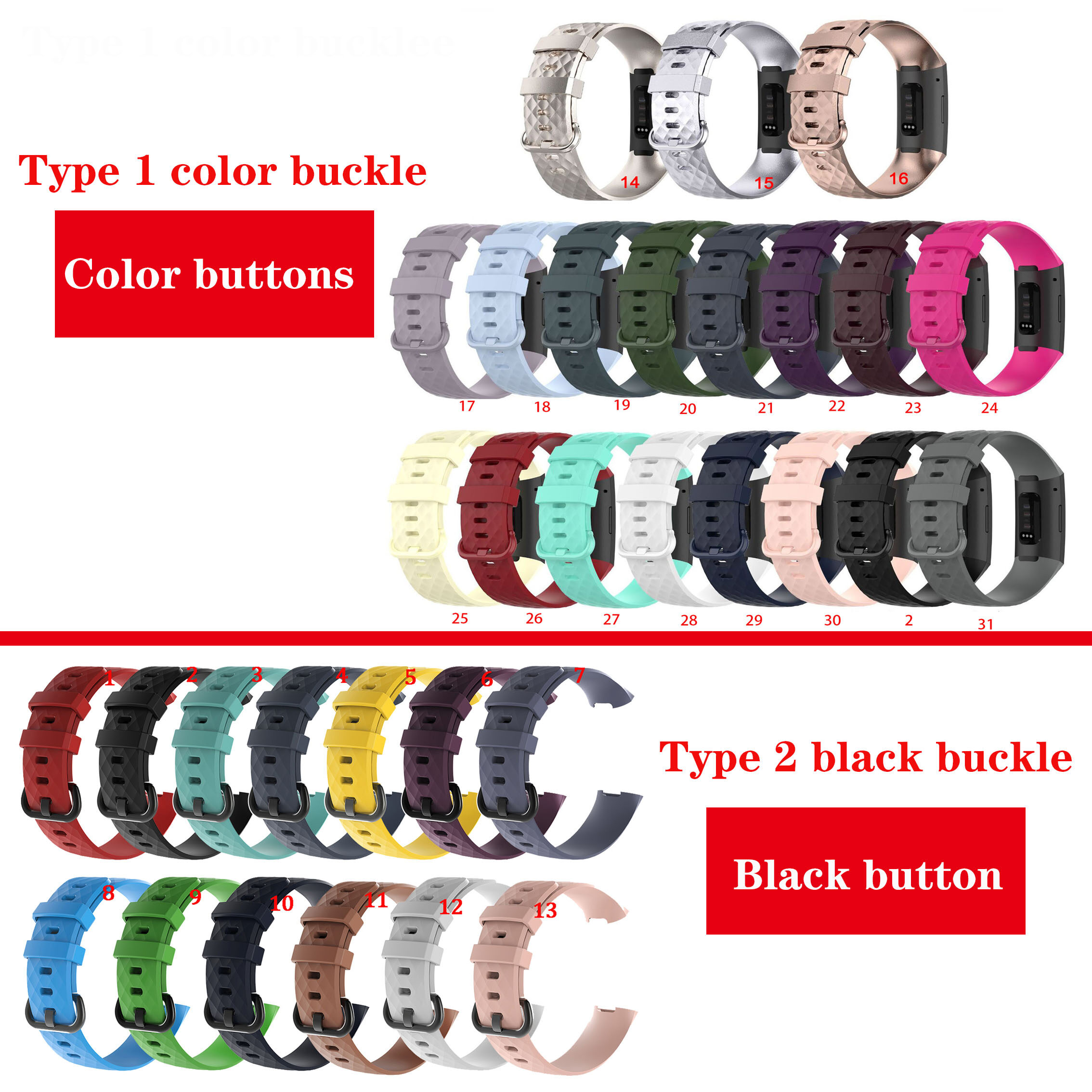 Dây Đeo Thay Thế, Dây Đeo Thể Thao Silicon Mềm Cho Fitbit Charge 3 4 SE
